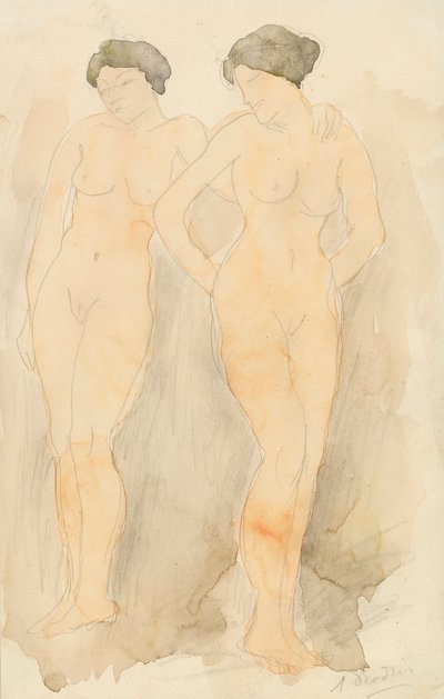 Two Standing Figures by Auguste Rodin